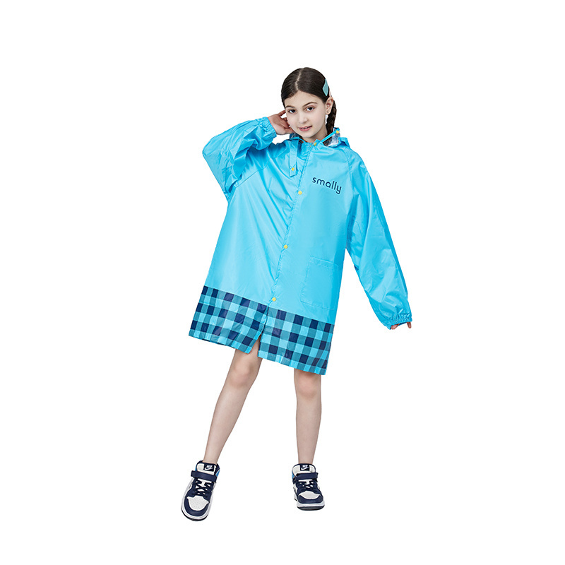 Factory Wholesale Children Long Waterproof Polyester Toddler Rain Jacket RainCoat For Kids Outdoor Sport School Use