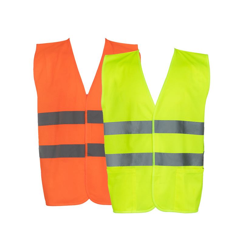 Custom Logo High Visible Construction Vest Engineer Safety Work Wear Men Security Uniform Adult Men Reflective Vest