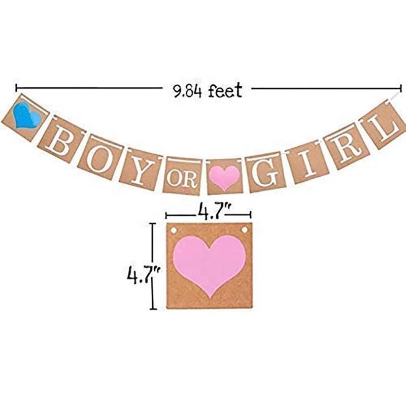 94 pcs Gender Reveal Party Supplies Boy or Girl Kit favors Confetti Reveal Balloons Banner Photo Props sash sticker