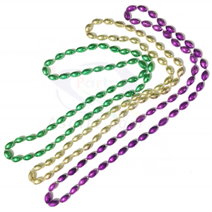 36" Mardi Gras Sports Football  Beads Necklace Mardi Gras Supplies