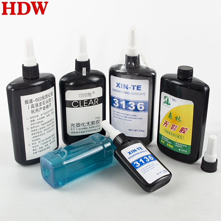 Wangzhe Guangzhou cheap wholesale Crystal uv glue for tempered glass