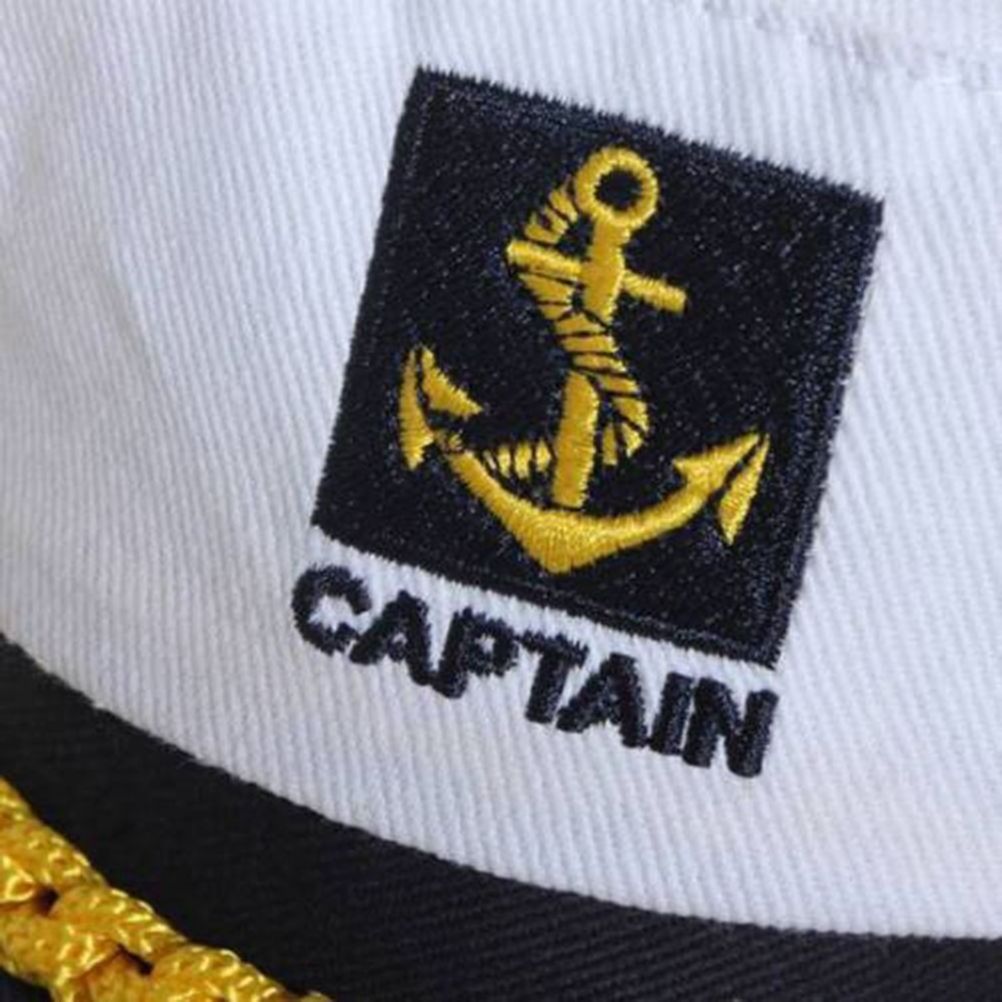 C3668  Captain Hat White Navy Sailor Costume Fancy Dress  hats