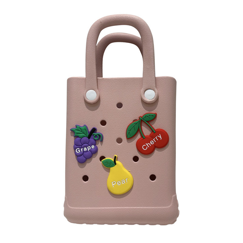 Wholesales Rubber Women Kids Small Bogg Bag Beach Storage Handbags DIY Charms EVA Tote Bag