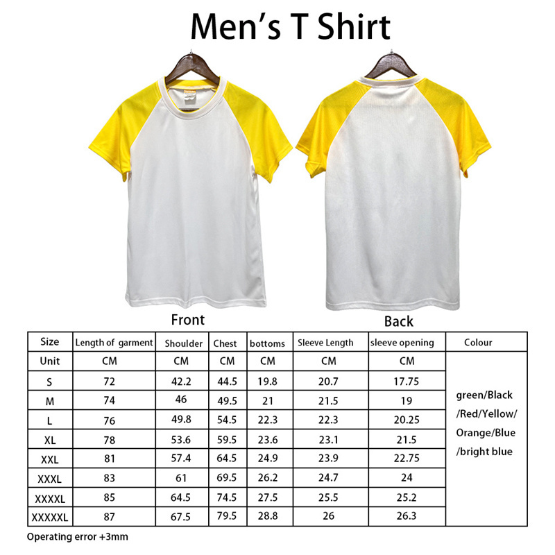 New Arrival  Heat Transfer Sublimation Bleached Shirts Blank Polyester Cotton Feel T Shirts