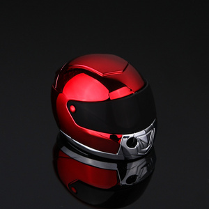 Wholesale Mini Gas Lighter Creative Cool Motorcycle Plastic Crash Helmet Gas Cigarette Lighter