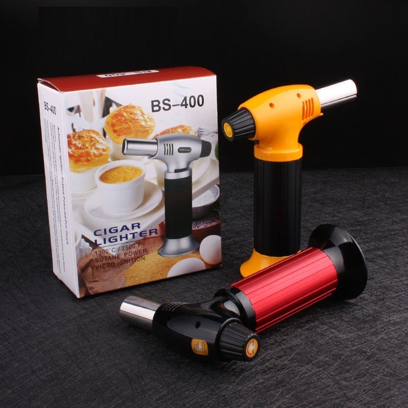 Customization Barbecue Lighter Cigarette Windproof Zinc Alloy Gas Torch Lighter For Kitchen