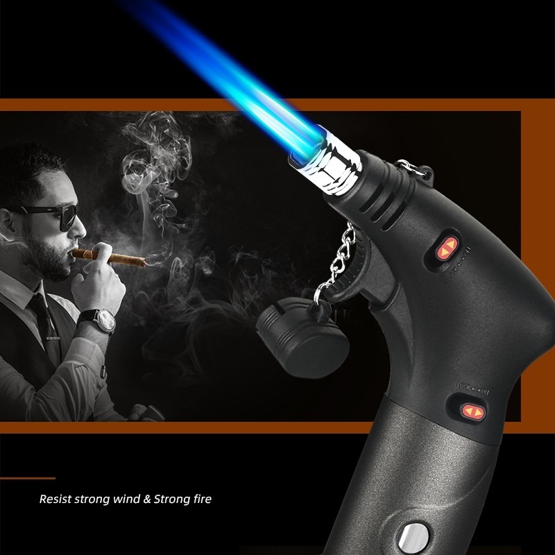 Double Nozzle Powerful Hand Torch Lighter Welding Gun Jet Flame Butane Torch Lighter