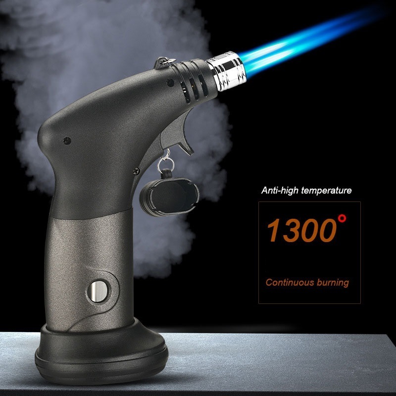 Double Nozzle Powerful Hand Torch Lighter Welding Gun Jet Flame Butane Torch Lighter