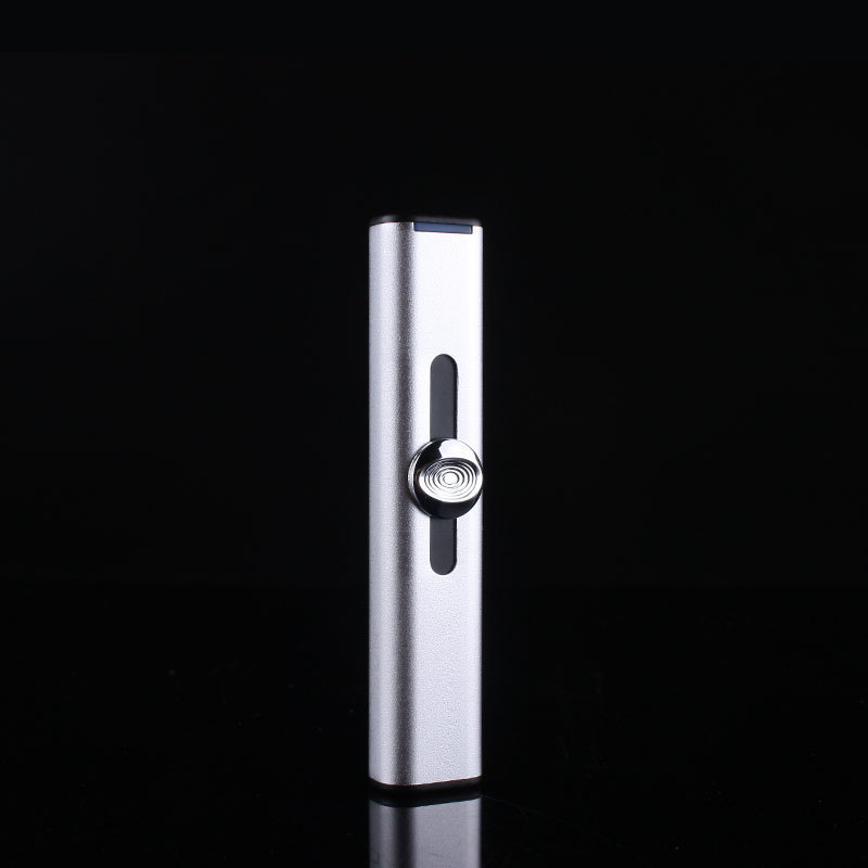 Cigarette Lighter Manufacturers Long And Thin Convenient Metal Windproof Electric Lighter