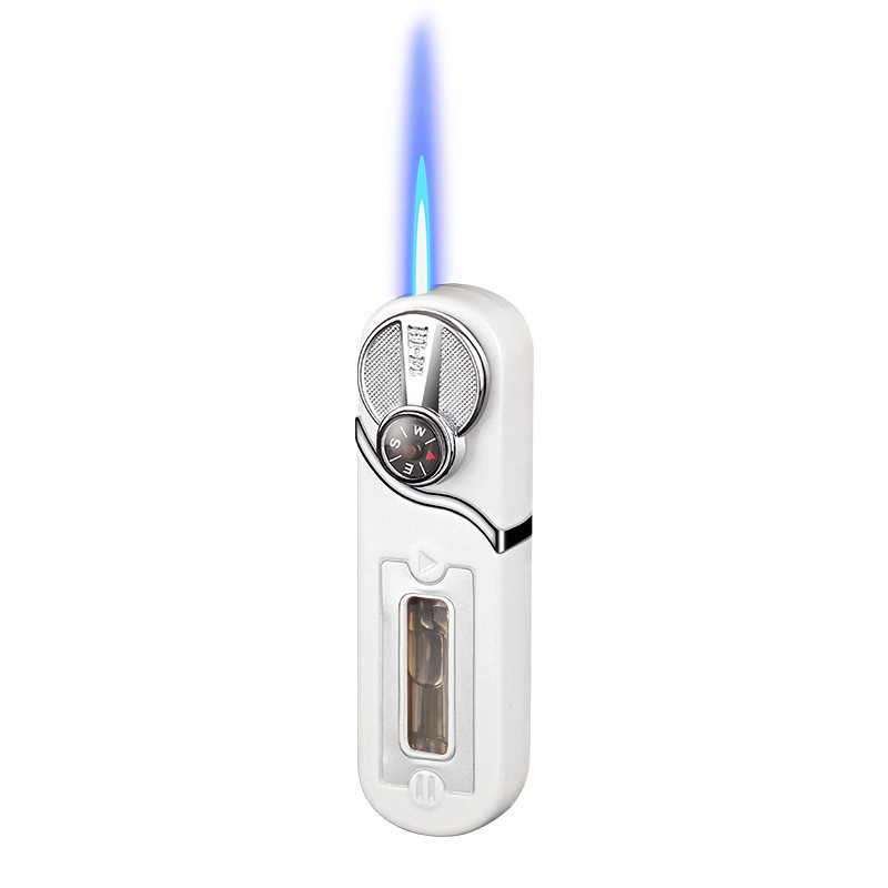 Popular Compass Multifunctional Lighter Transparent Visible Air Compartment Mini Easy To Carry Lighter