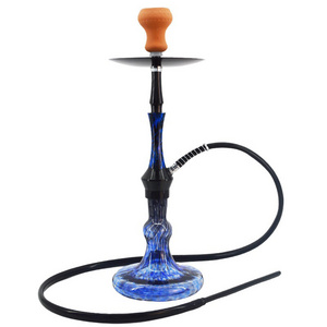 Hot Sale Russian Middle Nargile Hookah Shisha Portable Single Rubber Pipe Shisha Hookah