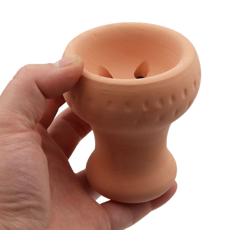 Wholesale Cheap High Quality Smoking Hookah Accessories  Clay red mud ceramic Arab Hookah Shisha Head Bowl Pot