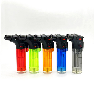 Wholesale Refill Custom Rechargeable Jet Flame BBQ Kitchen Outdoor Camping Lighter Torch Butane Gas Cigar Lighters