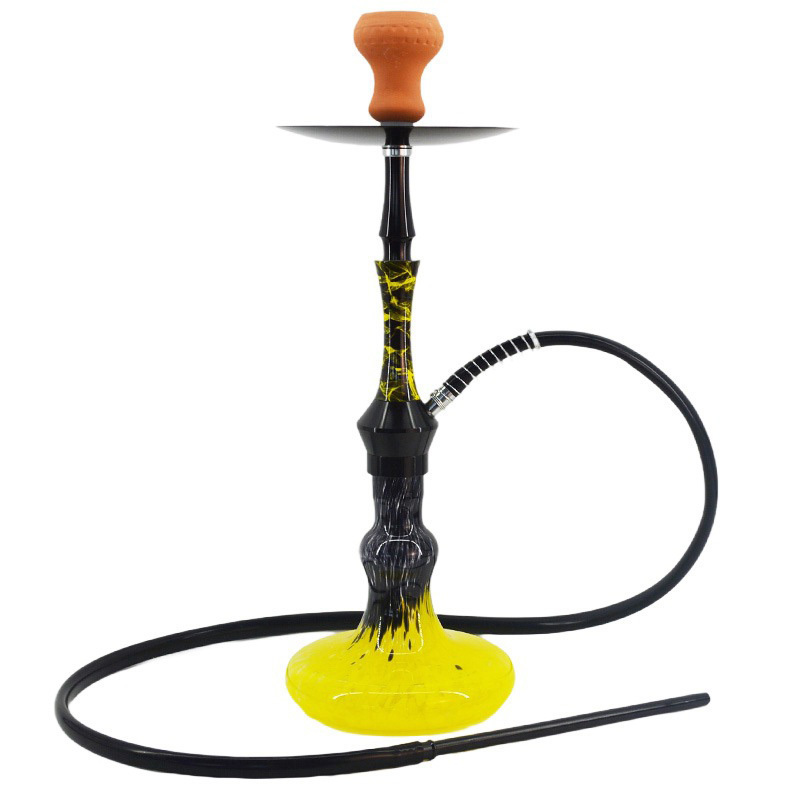 Hot Sale Russian Middle Nargile Hookah Shisha Portable Single Rubber Pipe Shisha Hookah