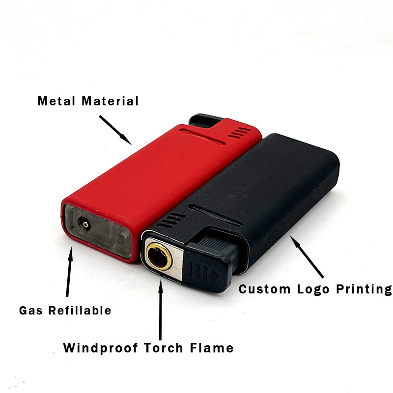 Metal rechargeable Feuerzeug Customization Windproof Torch Cigarette Lighters Wholesale Custom Logo Cigar Lighter