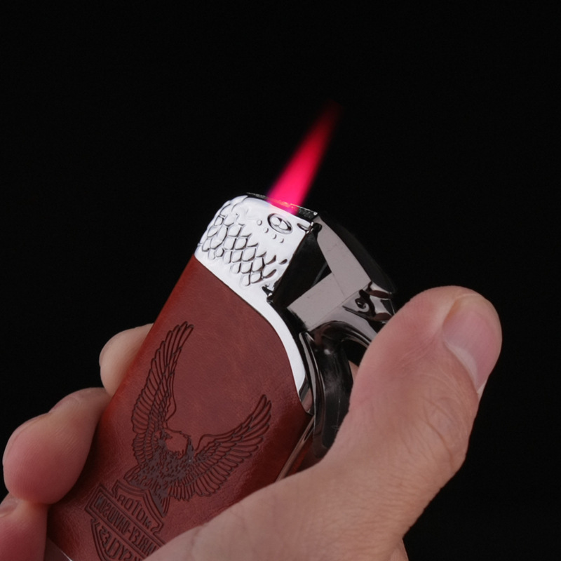 Wholesale Anime Torch Lighters Red Fire Portable Refill Butane Gas Lighter For Presents