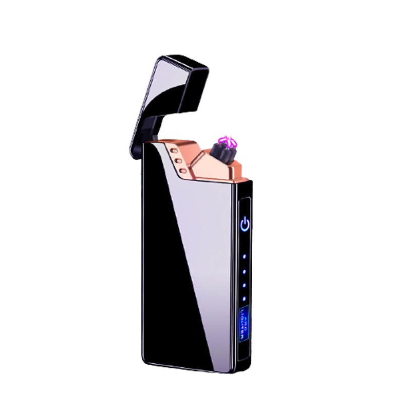 Custom Printed Lighters Touch Usb Plasma Electronic Windproof Double Arc Lighter