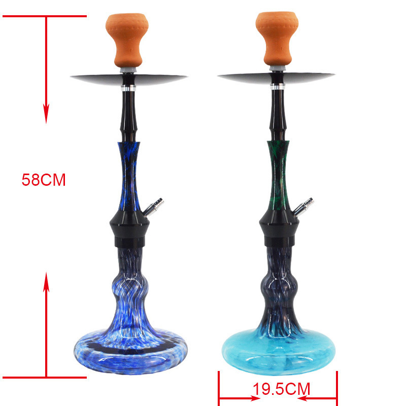 Hot Sale Russian Middle Nargile Hookah Shisha Portable Single Rubber Pipe Shisha Hookah