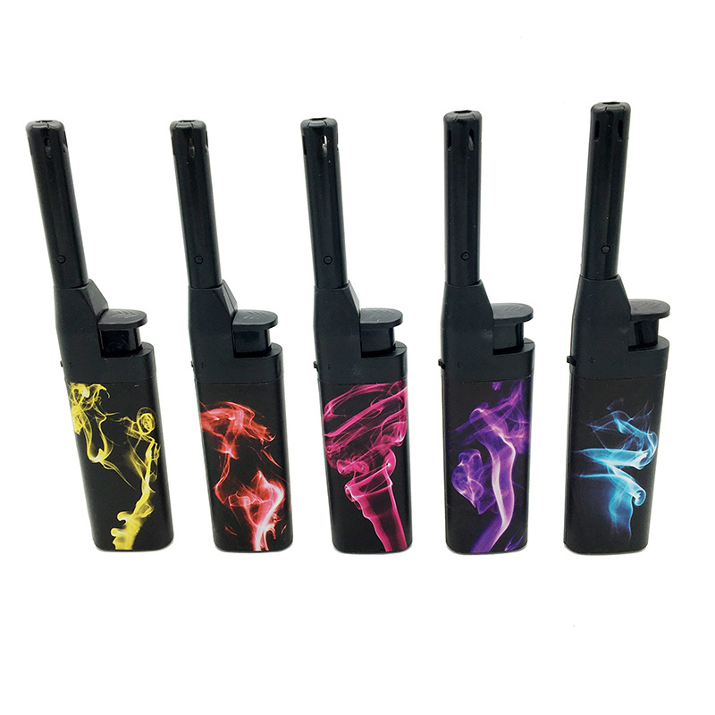 Short Size Gas Refillable Kitchen Gun Stove Grill Lighter Feuerzeug  Stove Igniter Camping BBQ  Butane Gas Candle Lighter