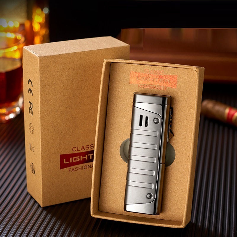 Wholesale High Quality mechero Multifunction Cigar Lighter Torch 3 Triple Jet Flame Butane Cigar Lighter