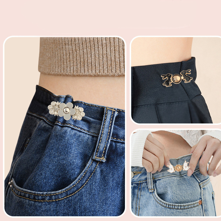 The hot-selling waist adjustable button jeans waist extender is perfect for pants instant buttons.