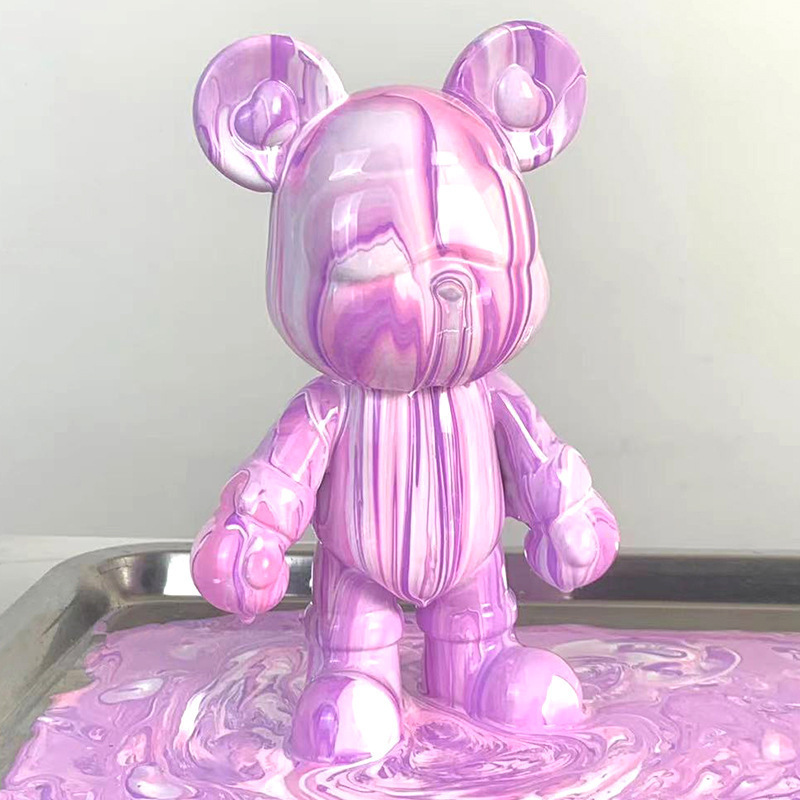 Diy Hand Clothes Painted Graffiti Pigments Bear Bearbricks Manual Fluid Painting