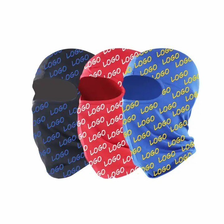 Custom Print Logo Blank Camo Sports Cycling Hat Motorcycle One Hole Full Face Cover Ski Ninja Mask Skull Balaclava