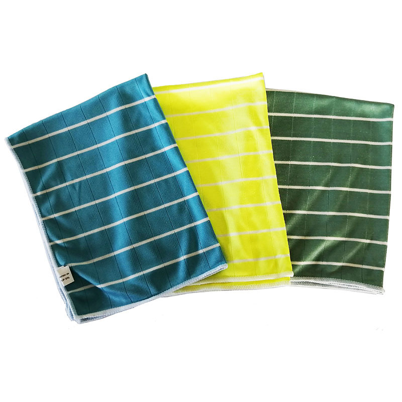 Super silky soft glass/dish cleaning household hotel 50x60cm microfiber cleaning cloth