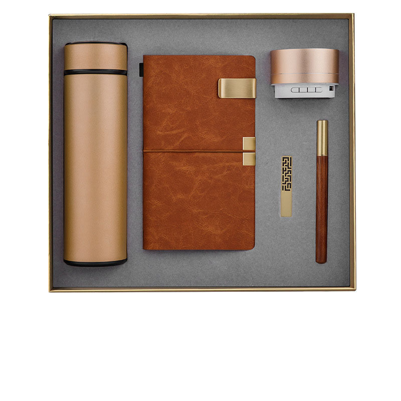 Wedding Gifts For Guests Vacuum Flask Notebook 16GB USB Wood Pen Bluetooth Speaker Box For Promotional Marketing