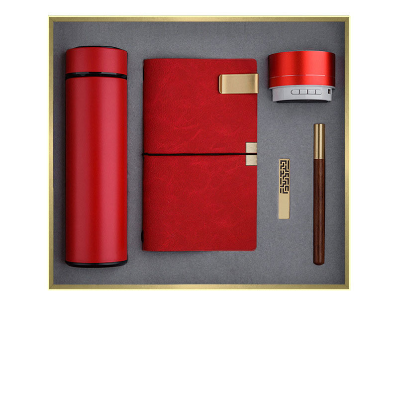 Wedding Gifts For Guests Vacuum Flask Notebook 16GB USB Wood Pen Bluetooth Speaker Box For Promotional Marketing