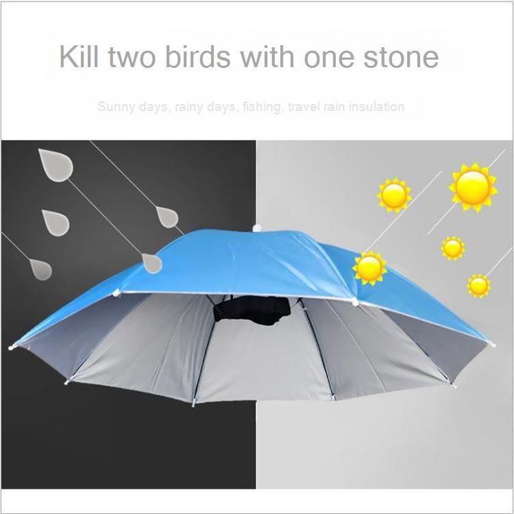 Hat Umbrella Suitable for Various Occasions, Head-worn Rain , Fishing