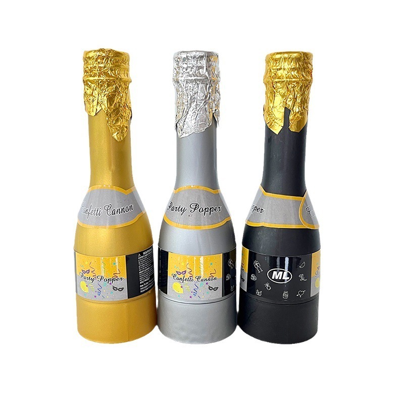 Champagne-shaped small salute birthday party hand-held fireworks wedding appearance atmosphere to create confetti