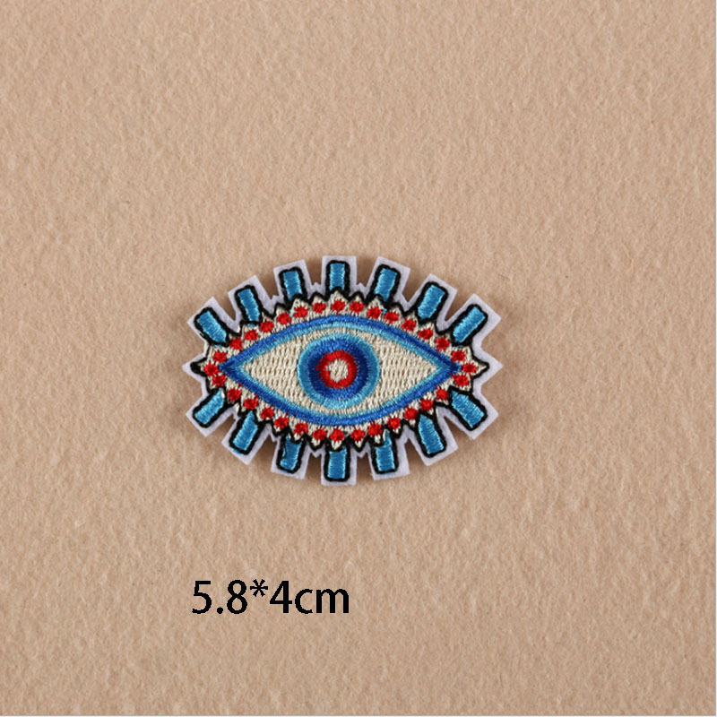 Eyes and eyelashes patch Embroidery Children Clothing accessories Hand series patches custom iron on