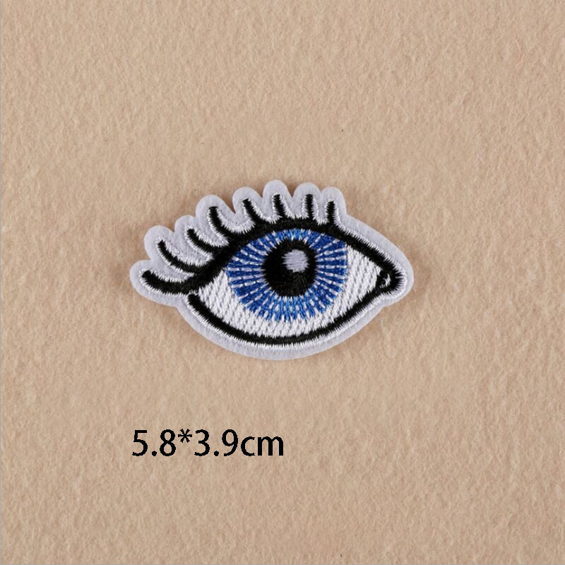 Eyes and eyelashes patch Embroidery Children Clothing accessories Hand series patches custom iron on