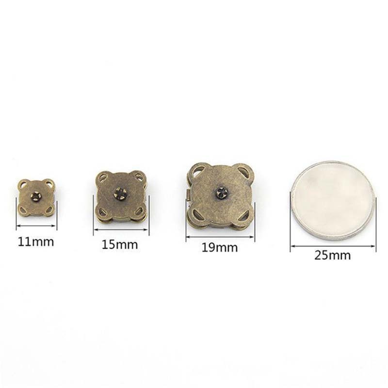 Strong magnetic plum shaped magnet invisible concealed garment buttons for luggage and coats bags hand-sewing snap buttons