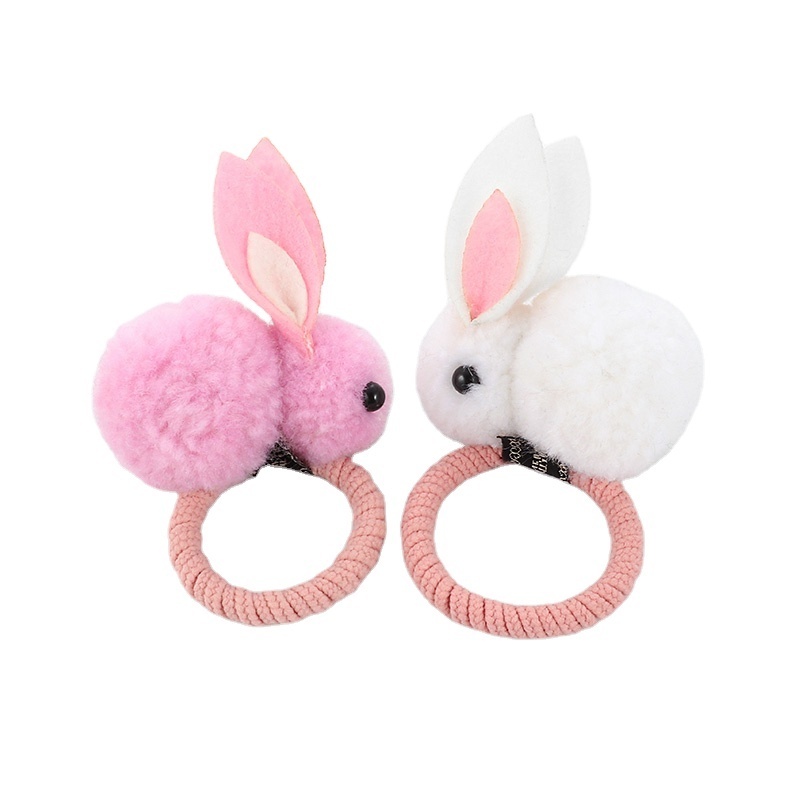 HAIR TIE Cute animal rabbit hair ring female rubber band elastic hair bands Korean headwear custom Scrunchies