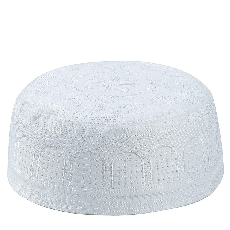 High Quality Muslim Islamic prayer embroidered mens kufi hat