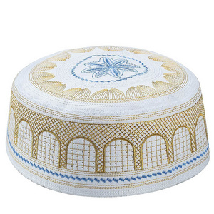 High Quality Muslim Islamic prayer embroidered mens kufi hat