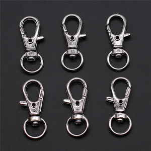 100pcs/bag 13x32mm Bag Keychain DIY Accessories Swivel Lanyard Hook Lobster Claw Clasps Jewelry Findings & Components