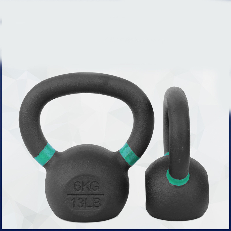 New Arrival Gravity Black Cast Iron Powder Coated Kettlebell