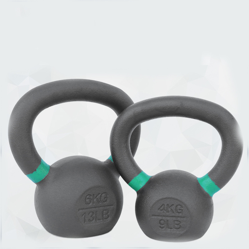 New Arrival Gravity Black Cast Iron Powder Coated Kettlebell