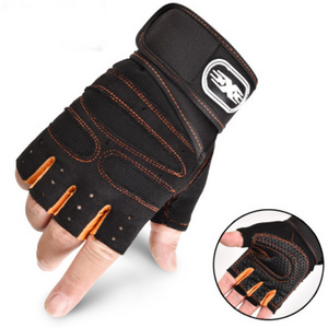 2023 Wholesale Breathable Fitness Training Sports Gel Pad Workout Protector Half Finger Weight Lifting Gym Gloves For Men