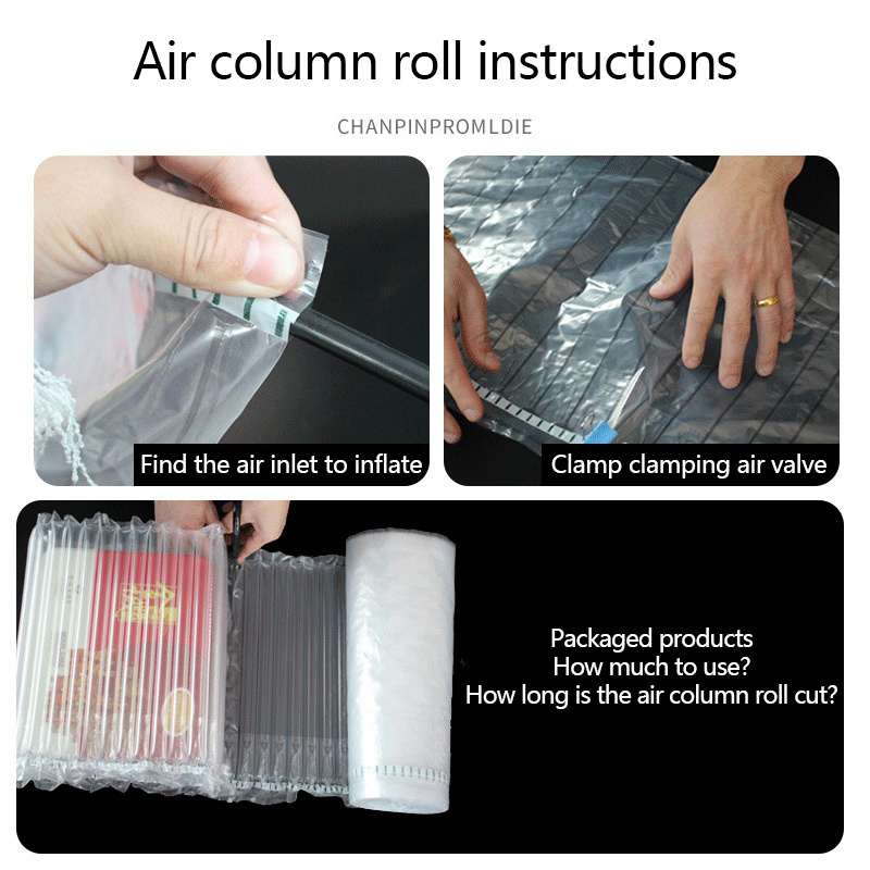 AIR-DFLY Factory Direct Inflatable Air Column Cushion Film Roll PA & PE Material for Packaging Protection