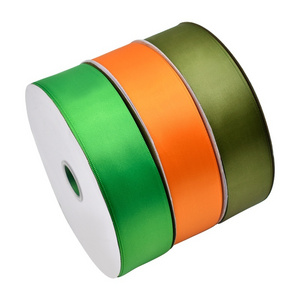 Hanfan Wholesale Decorative Design Printing Multi-color 40mm Clothing Woven Satin Polyester Ribbon