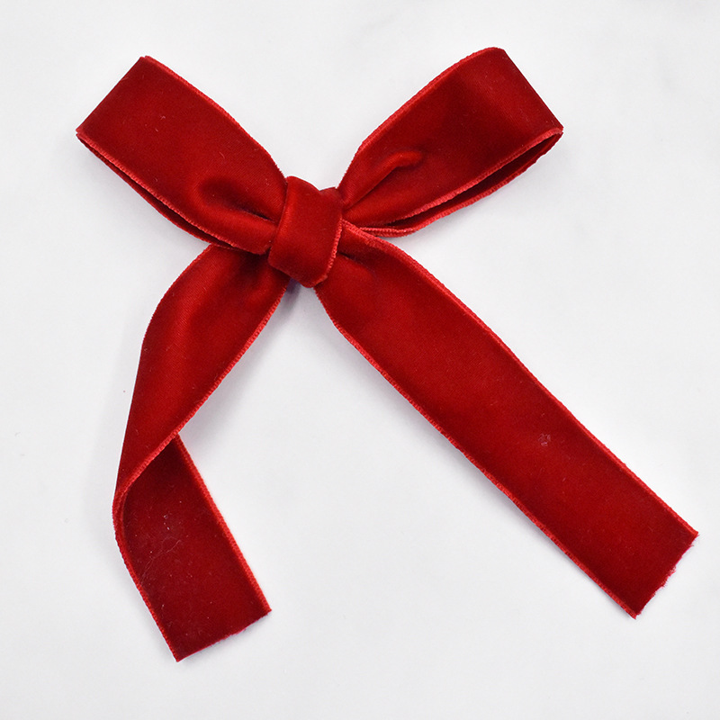 Hanfan Factory Stock None Stretch Velvet Ribbon Polyethylene Flocked Single Face 100% Polyester Ribbon