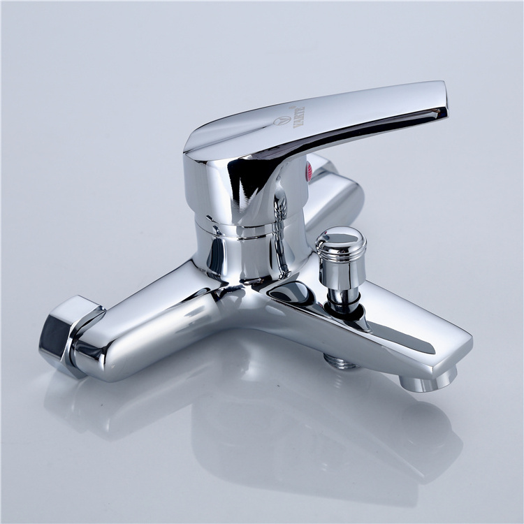 Bathroom  750g  VARTE  brass body  zinc  alloy  handle with ceramic cartridge  chrome  plated  shower  faucet