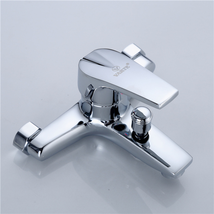 Bathroom  750g  VARTE  brass body  zinc  alloy  handle with ceramic cartridge  chrome  plated  shower  faucet