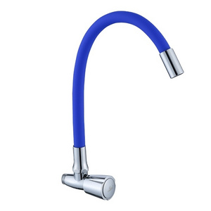 Single Handle One Hole Deck Mounted Goose Neck Taps Basin Mixer Plastic Shower Faucets