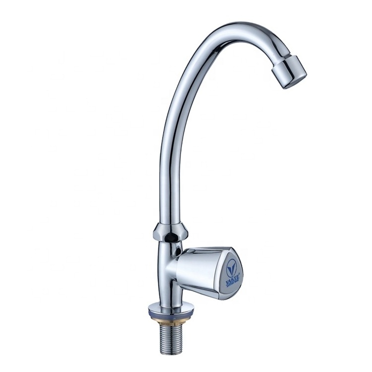 380g  VARTE  201SS hose with zinc alloy body  and  zinc alloy  handle full brass cartridge  single cold  vertical faucet