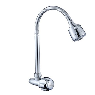 Stainless Steel Single Handle Cold Water Wall Mounted Tap Sink Faucet Kitchen